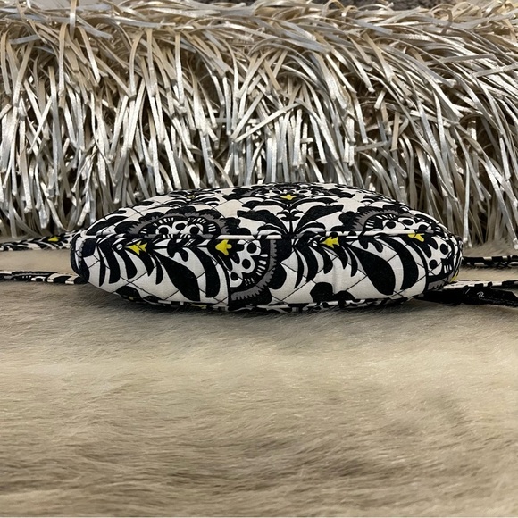 Vera Bradley Black & White with Yellow accents Little Hipster Crossbody Bag - Picture 10 of 14